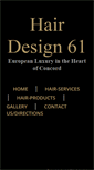 Mobile Screenshot of hairdesign61.com