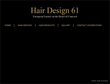 Tablet Screenshot of hairdesign61.com